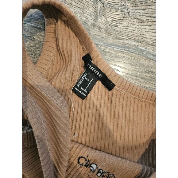 Forever 21 tan top Create sz small - Picture 3 of 3